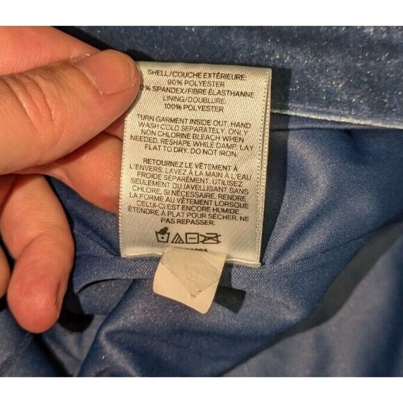 Express Dress 00 Women's Blue Velvet Deep V Sweetheart Neck Sleeveless Mini - Picture 6 of 7